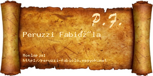 Peruzzi Fabióla névjegykártya